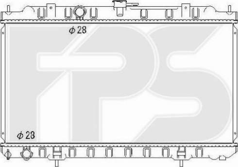 FPS FP 50 A1332 - Radiators, Motora dzesēšanas sistēma autodraugiem.lv