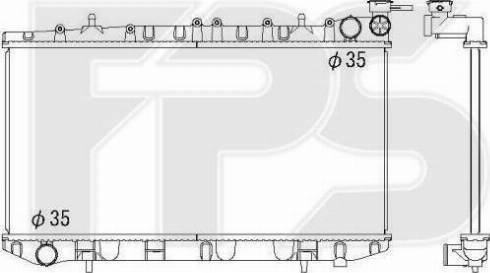 FPS FP 50 A1232-X - Radiators, Motora dzesēšanas sistēma autodraugiem.lv