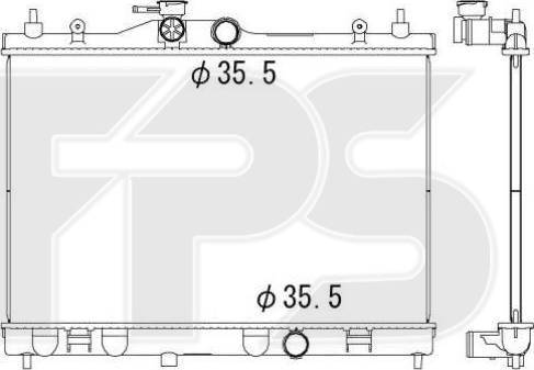 FPS FP 50 A840-X - Radiators, Motora dzesēšanas sistēma autodraugiem.lv