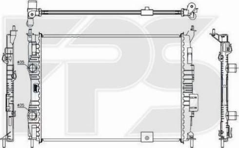 FPS FP 50 A355-X - Radiators, Motora dzesēšanas sistēma autodraugiem.lv