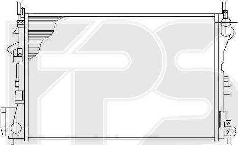 FPS FP 52 A1093 - Radiators, Motora dzesēšanas sistēma autodraugiem.lv