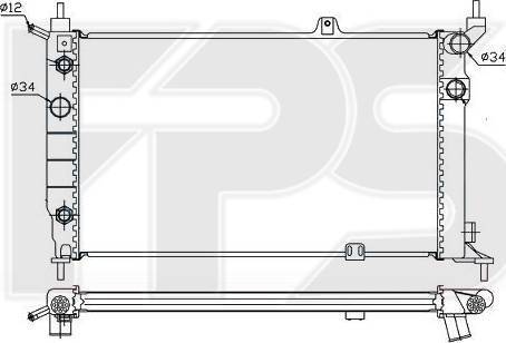 FPS FP 52 A1080-X - Radiators, Motora dzesēšanas sistēma autodraugiem.lv