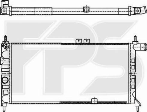 FPS FP 52 A1083 - Radiators, Motora dzesēšanas sistēma autodraugiem.lv