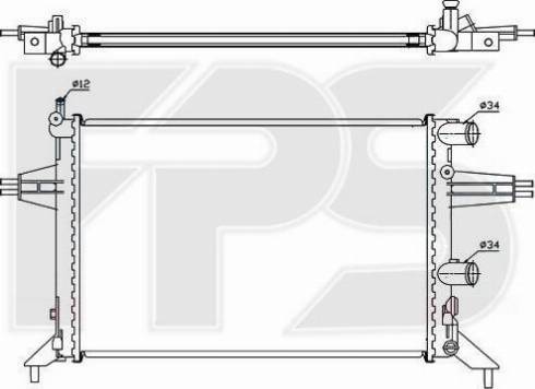 FPS FP 52 A301 - Radiators, Motora dzesēšanas sistēma autodraugiem.lv