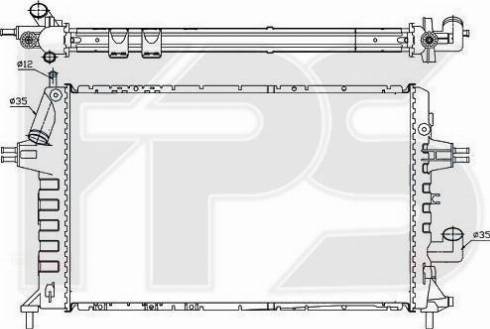 FPS FP 52 A303 - Radiators, Motora dzesēšanas sistēma autodraugiem.lv