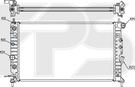 FPS FP 52 A302 - Radiators, Motora dzesēšanas sistēma autodraugiem.lv