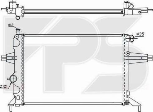 FPS FP 52 A314 - Radiators, Motora dzesēšanas sistēma autodraugiem.lv