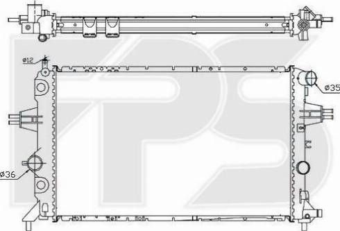 FPS FP 52 A316-X - Radiators, Motora dzesēšanas sistēma autodraugiem.lv