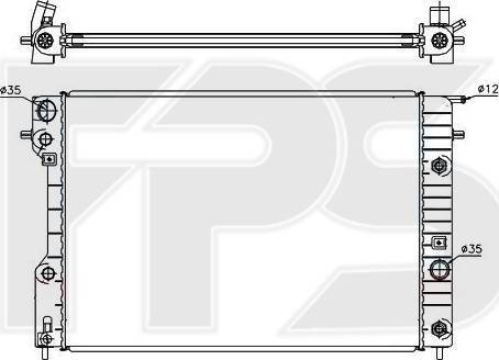 FPS FP 52 A318-X - Radiators, Motora dzesēšanas sistēma autodraugiem.lv