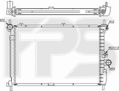 FPS FP 52 A375-X - Radiators, Motora dzesēšanas sistēma autodraugiem.lv