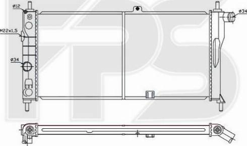 FPS FP 52 A254 - Radiators, Motora dzesēšanas sistēma autodraugiem.lv