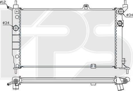 FPS FP 52 A258-X - Radiators, Motora dzesēšanas sistēma autodraugiem.lv