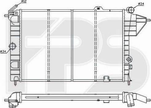 FPS FP 52 A253 - Radiators, Motora dzesēšanas sistēma autodraugiem.lv