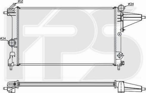 FPS FP 52 A252 - Radiators, Motora dzesēšanas sistēma autodraugiem.lv