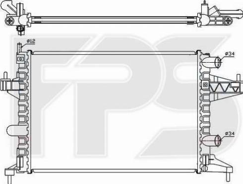 FPS FP 52 A265-P - Radiators, Motora dzesēšanas sistēma autodraugiem.lv