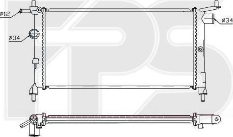 FPS FP 52 A266 - Radiators, Motora dzesēšanas sistēma autodraugiem.lv