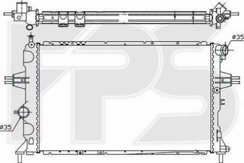 FPS FP 52 A289-X - Radiators, Motora dzesēšanas sistēma autodraugiem.lv