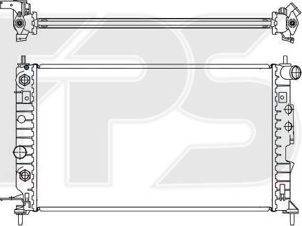 FPS FP 52 A284 - Radiators, Motora dzesēšanas sistēma autodraugiem.lv