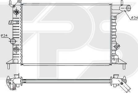 FPS FP 52 A281-X - Radiators, Motora dzesēšanas sistēma autodraugiem.lv