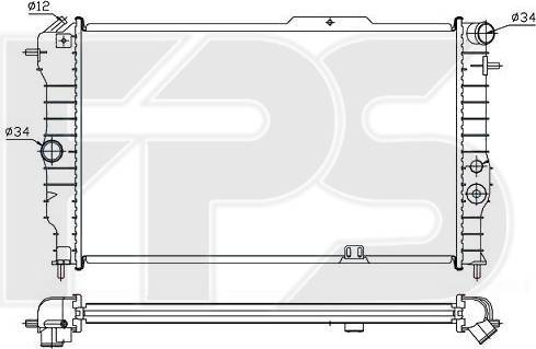 FPS FP 52 A279 - Radiators, Motora dzesēšanas sistēma autodraugiem.lv