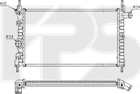 FPS FP 52 A271-P - Radiators, Motora dzesēšanas sistēma autodraugiem.lv