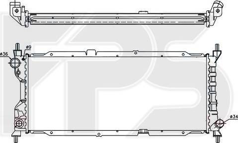 FPS FP 52 A278-X - Radiators, Motora dzesēšanas sistēma autodraugiem.lv