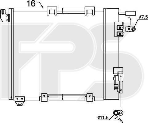 FPS FP 52 K122 - Kondensators, Gaisa kond. sistēma autodraugiem.lv