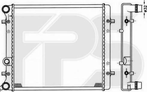 FPS FP 64 A433 - Radiators, Motora dzesēšanas sistēma autodraugiem.lv