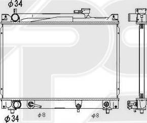 FPS FP 68 A517 - Radiators, Motora dzesēšanas sistēma autodraugiem.lv