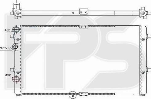 FPS FP 62 A471 - Radiators, Motora dzesēšanas sistēma autodraugiem.lv