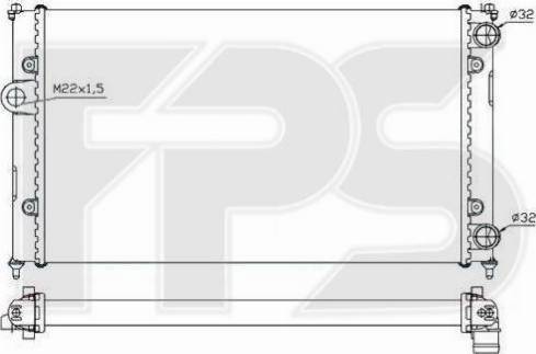 FPS FP 62 A500 - Radiators, Motora dzesēšanas sistēma autodraugiem.lv