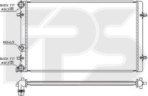 FPS FP 62 A826 - Radiators, Motora dzesēšanas sistēma autodraugiem.lv