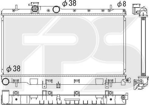 FPS FP 67 A1409 - Radiators, Motora dzesēšanas sistēma autodraugiem.lv