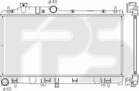 FPS FP 67 A1400-X - Radiators, Motora dzesēšanas sistēma autodraugiem.lv