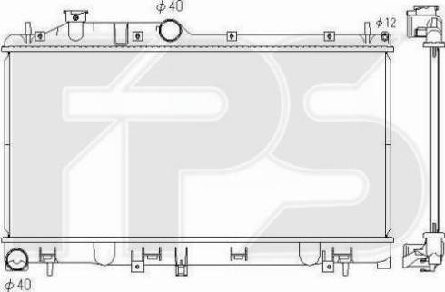 FPS FP 67 A1401-X - Radiators, Motora dzesēšanas sistēma autodraugiem.lv