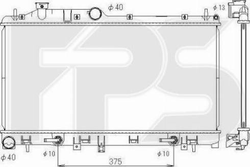 FPS FP 67 A1403-X - Radiators, Motora dzesēšanas sistēma autodraugiem.lv