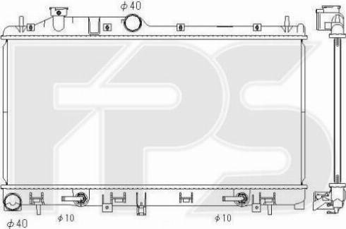 FPS FP 67 A1402 - Radiators, Motora dzesēšanas sistēma autodraugiem.lv