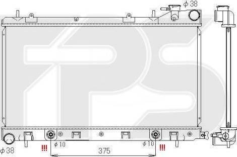 FPS FP 67 A1399 - Radiators, Motora dzesēšanas sistēma autodraugiem.lv