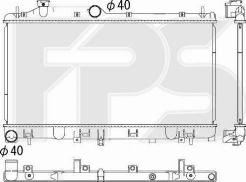 FPS FP 67 A892-X - Radiators, Motora dzesēšanas sistēma autodraugiem.lv