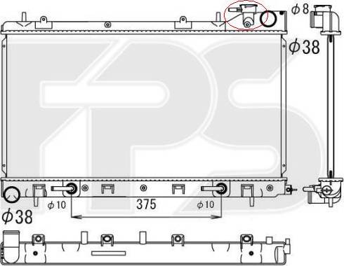 FPS FP 67 A849-X - Radiators, Motora dzesēšanas sistēma autodraugiem.lv