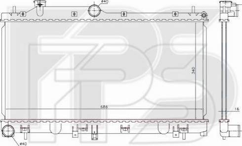 FPS FP 67 A380-X - Radiators, Motora dzesēšanas sistēma autodraugiem.lv