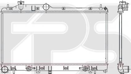 FPS FP 67 A376-X - Radiators, Motora dzesēšanas sistēma autodraugiem.lv