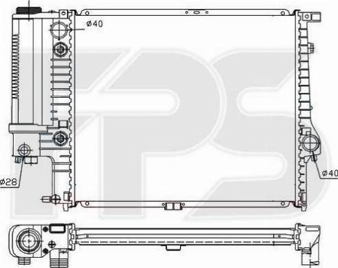 FPS FP 14 A19 - Radiators, Motora dzesēšanas sistēma autodraugiem.lv