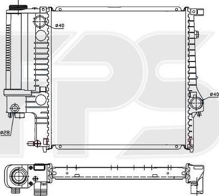 FPS FP 14 A867 - Radiators, Motora dzesēšanas sistēma autodraugiem.lv