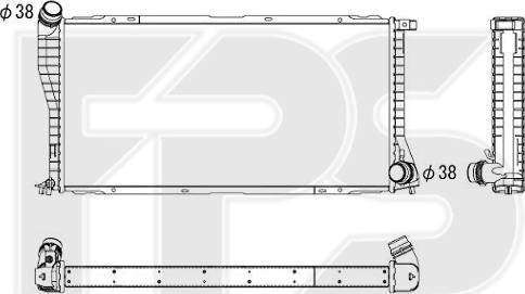 FPS FP 14 A874-X - Radiators, Motora dzesēšanas sistēma autodraugiem.lv