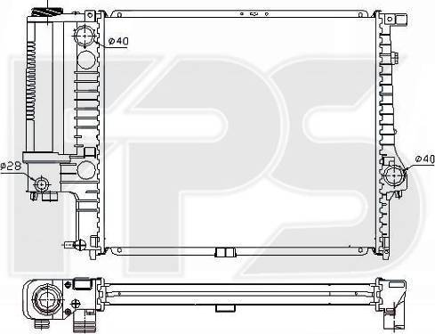 FPS FP 14 A871 - Radiators, Motora dzesēšanas sistēma autodraugiem.lv