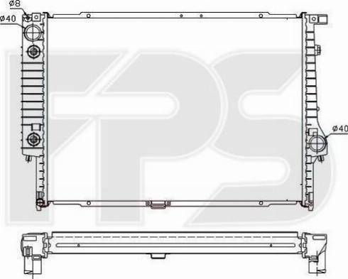 FPS FP 14 A38-X - Radiators, Motora dzesēšanas sistēma autodraugiem.lv