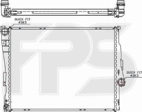 FPS FP 14 A25-X - Radiators, Motora dzesēšanas sistēma autodraugiem.lv