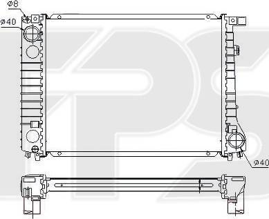 FPS FP 14 A767 - Radiators, Motora dzesēšanas sistēma autodraugiem.lv