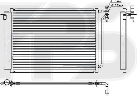 FPS FP 14 K08 - Kondensators, Gaisa kond. sistēma autodraugiem.lv